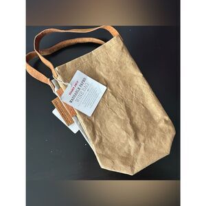 Lot of Trader Joe's Washable Paper Wine Bags- Tan and Grey